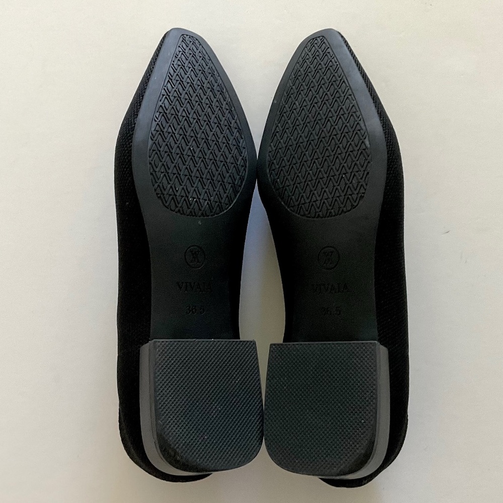 VIVAIA  Square Toe Heels Minnie Black Size EU 36.5 - Picture 6 of 8